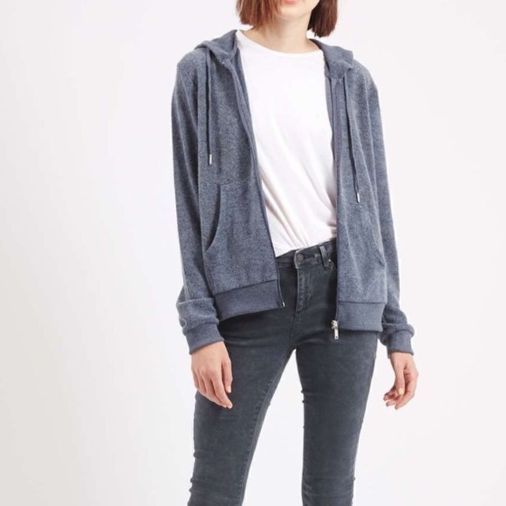 Topshop Brushed Hoodie Sweater